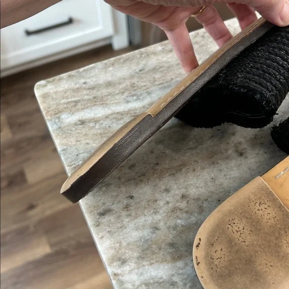 Sam Edelman Slides Sandals Black Rubber Sole size 8.5 - Picture 13 of 14